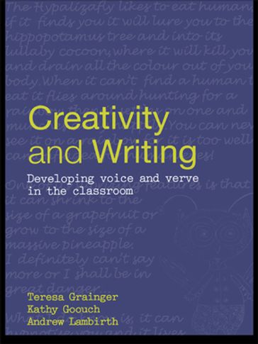 Creativity and Writing - Teresa Grainger - Kathy Goouch - Andrew Lambirth