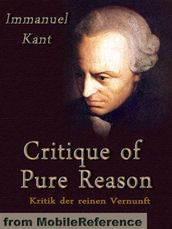 Critique Of Pure Reason (Mobi Classics)