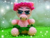 Crochet pattern of Mikka, the sweet pig