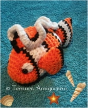 Crochet pattern of Nemo, clownfish