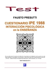 Cuestionario IPE 1988. Interacciòn Psicològica en la Ensenanza.