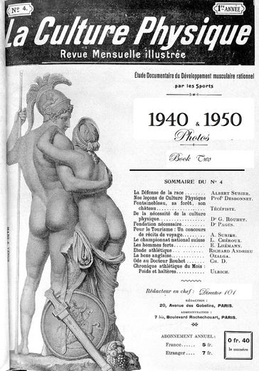 La Culture Physique 1940: 1950 Photo Book Two - Director 101
