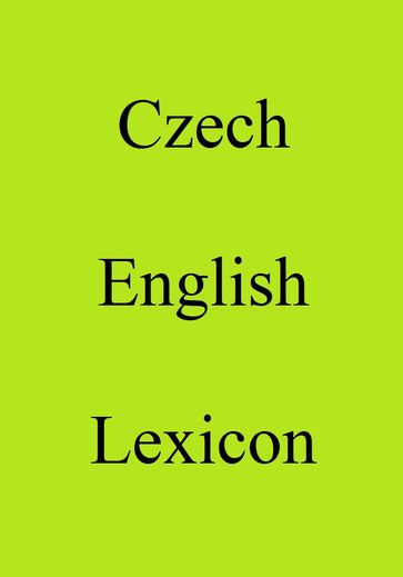 Czech English Lexicon - Trebor Hog