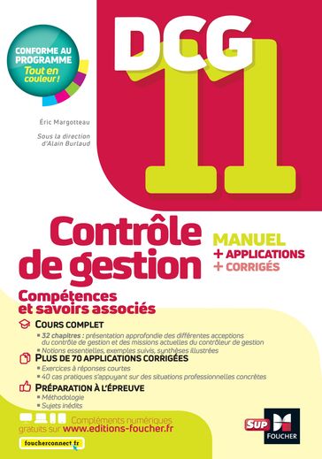 DCG 11 - Contrôle de gestion - Manuel et applications - Eric Margotteau - Alain Burlaud