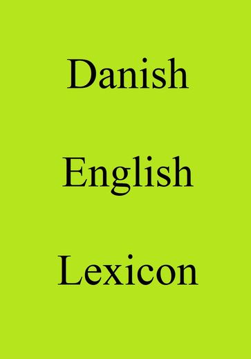 Danish English Lexicon - Trebor Hog