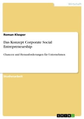 Das Konzept Corporate Social Entrepreneurship