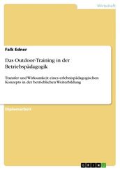 Das Outdoor-Training in der Betriebspadagogik