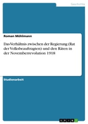 Das Verhältnis zwischen der Regierung (Rat der Volksbeauftragten) und den Räten in der Novemberrevolution 1918