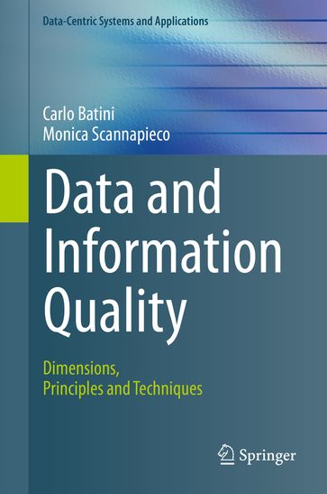 Data and Information Quality - Carlo Batini - Monica Scannapieco