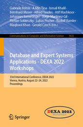 Database and Expert Systems Applications - DEXA 2022 Workshops