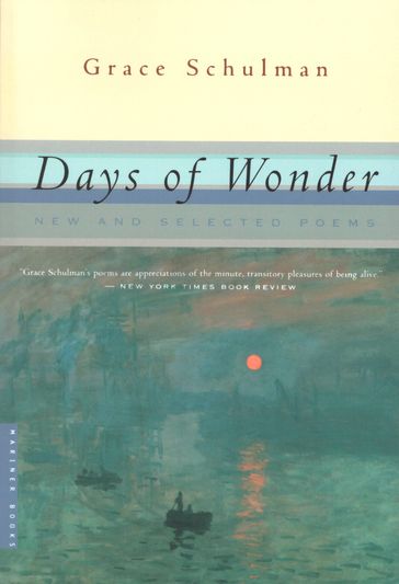 Days Of Wonder - Grace Schulman