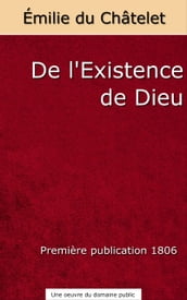 De l Existence de Dieu