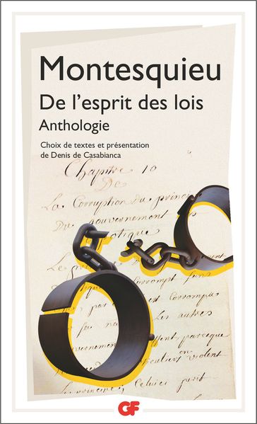 De l'esprit des lois - Denis de Casabianca - Montesquieu