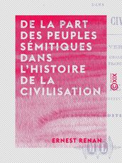 De la part des peuples sémitiques dans l histoire de la civilisation