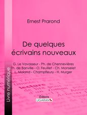 De quelques écrivains nouveaux