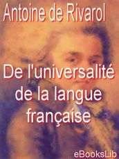 De l universalité de la langue française