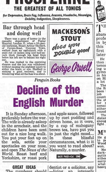 Decline of the English Murder - Orwell George