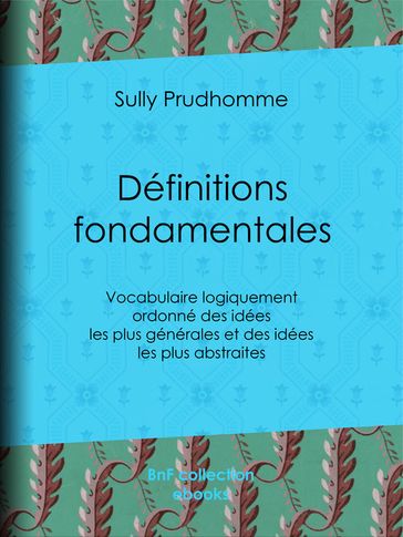 Définitions fondamentales - Sully Prudhomme