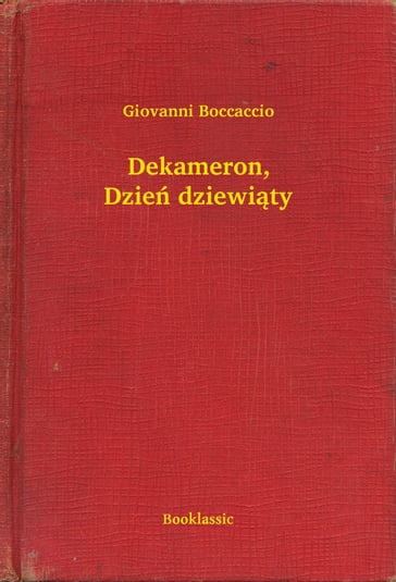 Dekameron, Dzie dziewity - Giovanni Boccaccio