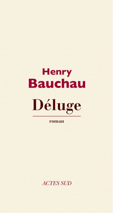 Déluge - Henry Bauchau