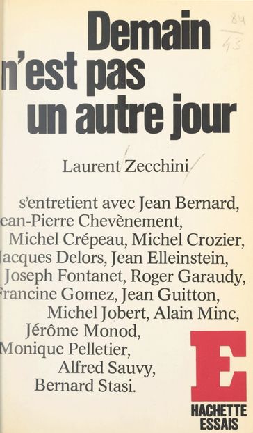 Demain n'est pas un autre jour - Collectif - Laurent Zecchini