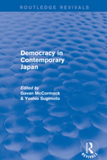 Democracy in Contemporary Japan - Gavan McCormack - Yoshio Sugimoto