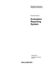 Department of the Army Pamphlet DA PAM 623-3 Evaluation Reporting System September 2019
