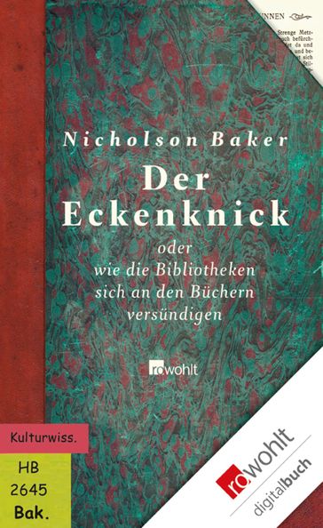 Der Eckenknick - Nicholson Baker