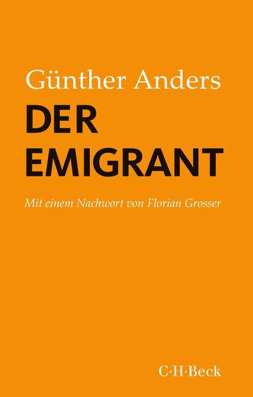 Der Emigrant - Gunther Anders