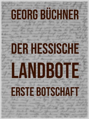 Der Hessische Landbote - Georg Buchner