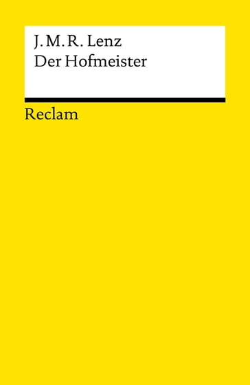 Der Hofmeister oder Vorteile der Privaterziehung - Jakob Michael Reinhold Lenz