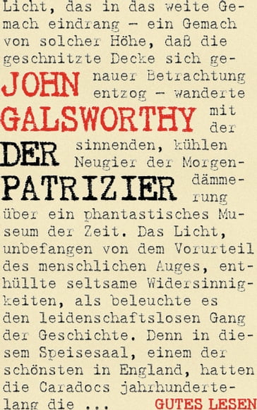Der Patrizier - John Galsworthy