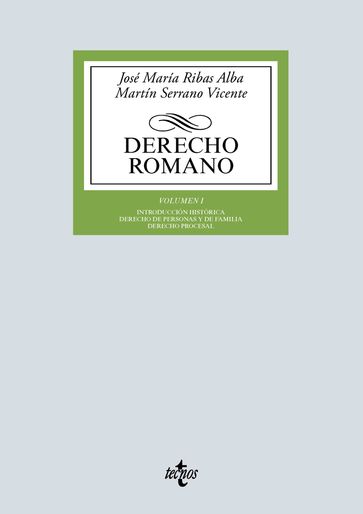 Derecho romano - José María Ribas Alba - Martín Serrano Vicente