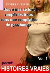 Des nanas se font remplir les trous dans une compilation de gangbangs Vol.1 [Histoires Vraies]