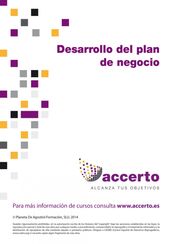 Desarrollo del plan de negocio