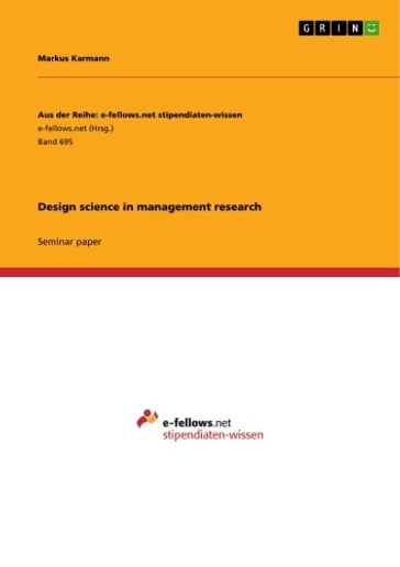 Design science in management research - Markus Karmann