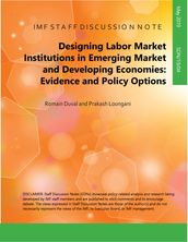 Designing Labor Market Institutions in Emerging and Developing Economies