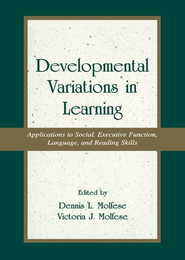 Developmental Variations in Learning - Victoria J. Molfese