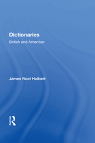 Dictionaries - James Root Hulbert