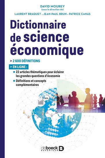 Dictionnaire de science économique - David Mourey - Laurent Braquet - Jean-Paul Brun - Patrice Canas