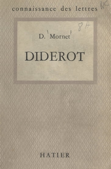 Diderot - Daniel Mornet - P. Vernière - René Jasinski