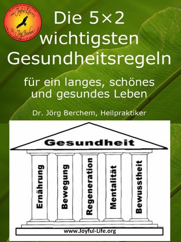 Die 5×2 wichtigsten Gesundheitsregeln für ein langes, schönes und gesundes Leben - Dr. Jorg Berchem