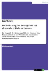 Die Bedeutung der Salutogenese bei chronischen Rückenschmerzen