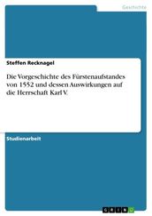 Die Vorgeschichte des Furstenaufstandes von 1552 und dessen Auswirkungen auf die Herrschaft Karl V.