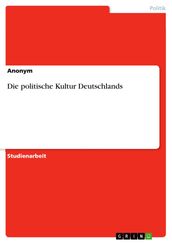 Die politische Kultur Deutschlands