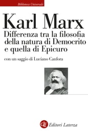 Differenza tra la filosofia della natura di Democrito e quella di Epicuro