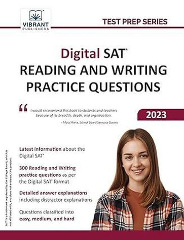 Digital SAT Reading and Writing Practice Questions - Vibrant Publishers