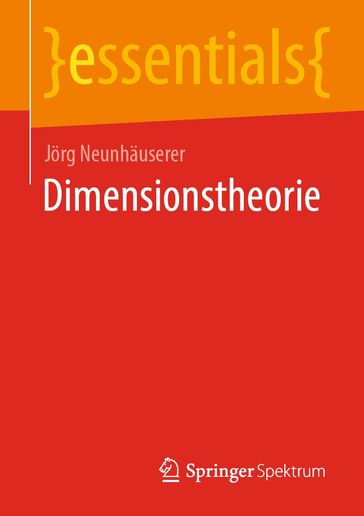 Dimensionstheorie - Jorg Neunhauserer