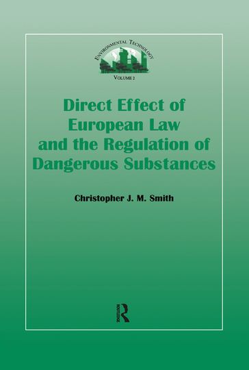 Direct Effect Of European Law - Christopher J M Smith