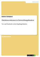 Direktinvestitionen in Entwicklungsländern